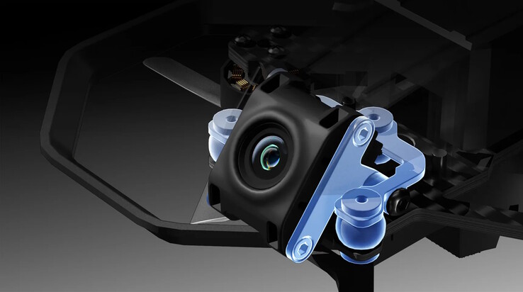 Drönarens gimbal ser ganska okonventionell ut (Bildkälla: iFlight)