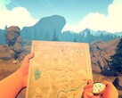 En bild som visar en karta i Firewatch, nu med 80 % rabatt på Steam.
