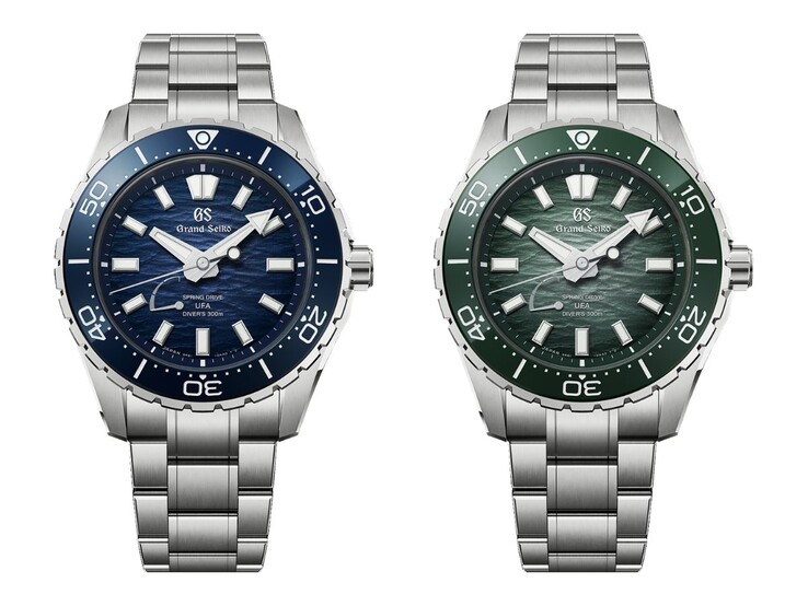 Klockorna Grand Seiko Ushio 300 Diver SLGB023 och SLGB025
