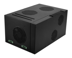 Lådan är tillräckligt stor för att rymma tre PCIe-kort, men den är också tillräckligt kompakt och robust. (Bildkälla: MSI)