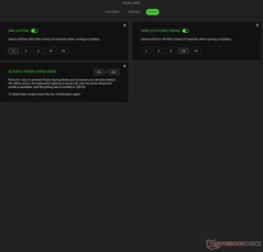 Razer Joro Synapse ströminställningar