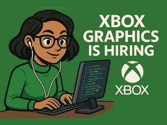 Xbox Graphics LinkedIn-annonsgrafik med bakåtvänd bildskärm (Bildkälla: Mike Matsels LinkedIn-konto)