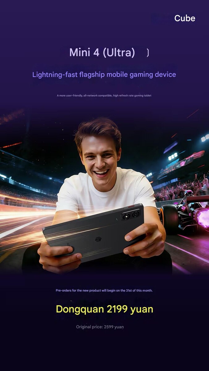 Den Dimensity 8300-drivna kompakta spelplattan har en 144 Hz-skärm.