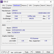 CPU-Z Moderkort