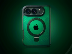 Läckt vikbart iPhone Ultra-fodral.