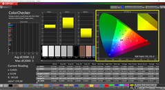 CalMAN ColorChecker kalibrerad (målfärgrymd: P3)