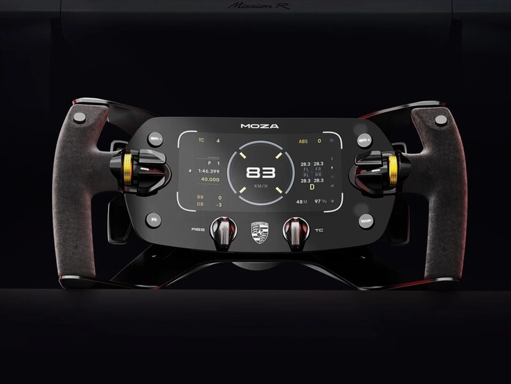 Porsche Mission R replika ratt. (Bildkälla: Moza)