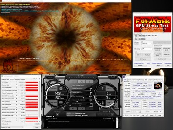 Stress-test FurMark (PT 150%)