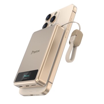 BMX SolidSafe powerbank har en liten LCD-display (Bildkälla: BMX)