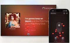 Apple TV-apparater med iPhones förvandlas till karaokemaskiner med tvOS 26. (Bildkälla: Apple)