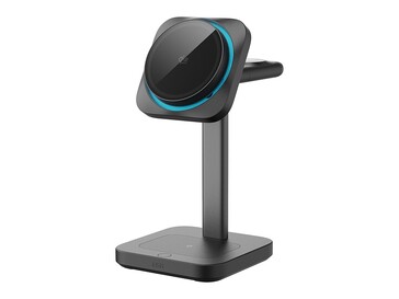 Qi2 25W-certifierad ESR 3-i-1-laddningsstation. (Bildkälla: ESR)