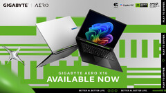 Gigabyte Aero X16 erbjuder upp till 14 timmars batteritid