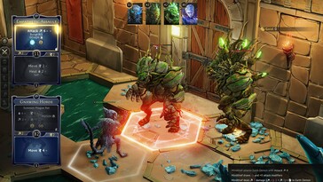 En bild som visar en strid i Gloomhaven.