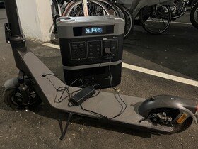 Inga problem: laddning av elscootrar och elcyklar i källaren och garaget.