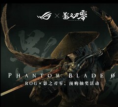 En reklambild för Phantom Blade Zeros samarbete med ROG