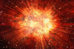 Konstnärlig illustration som visar en explosion i rymden. (Bildkälla: Shutterstock/mik ulyannikov)