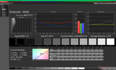 Gråskala före kalibrering (vs. P3)