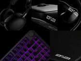 Sony Inzone spelutrustning inklusive H9 II headset, E9 in-ear monitorer, KBD H75 tangentbord, Mouse-A spelmus och en musmatta. (Bildkälla: PRnewswire)