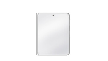 Huawei Pura X Max läckta skisser - vikta.