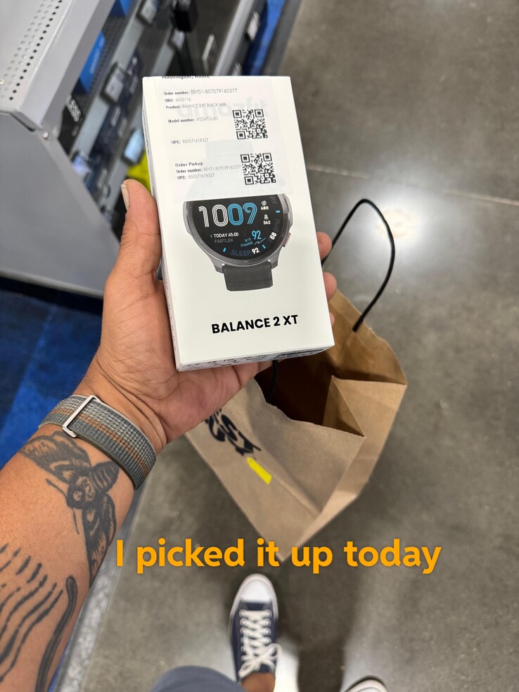 Beställningar av Amazfit Balance 2 XT smartwatch uppfylls av användare, vilket bekräftas på Reddit (användarbild ovan). (Bildkälla: u/AndrePDX via Reddit)
