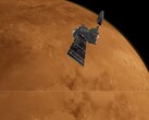 Konstnärsintryck av ExoMars 2016 Trace Gas Orbiter på Mars