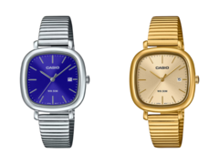 Nya Casio-klockor, inklusive LTP-B166D-2AV (vänster) och LTP-B166G-9AV (höger), är på väg att lanseras i Europa. (Bildkälla: Casio)