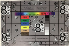 Test chart Apple iPhone 8 Plus: Standard camera