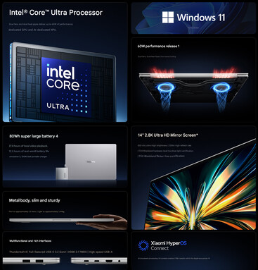 Kärnhöjdpunkter i Redmi Book 14 2026 bärbar dator (maskinöversatt)