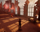 I Curyeux spelar du som Lucienne, som navigerar genom ett landskap format av hennes minnen och känslor. (Bildkälla: Steam)