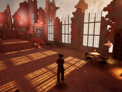 I Curyeux spelar du som Lucienne, som navigerar genom ett landskap format av hennes minnen och känslor. (Bildkälla: Steam)