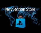 PlayStation Store-logotypen visas på en världskarta