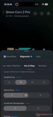 Inställningar för rengöring