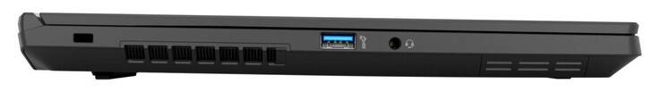 Vänster sida: USB 3.2 Gen 2 (USB-A), kombo-ljud: Kabelspår, USB 3.2 Gen 2 (USB-A), kombo-ljud