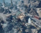 En attackhelikopter skjuter och förstör en byggnad i Battlefield 6. (Bildkälla: Battlefield på YouTube, skärmdump)