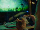 Steam Controller 2026 (eller Steam Controller 2), spelar Hollow Knight: Silksong.