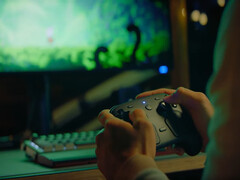 Steam Controller 2026 (eller Steam Controller 2), spelar Hollow Knight: Silksong.