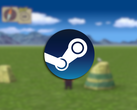 En skärmdump från spelet med Steam-logotypen överlagrad på toppen.