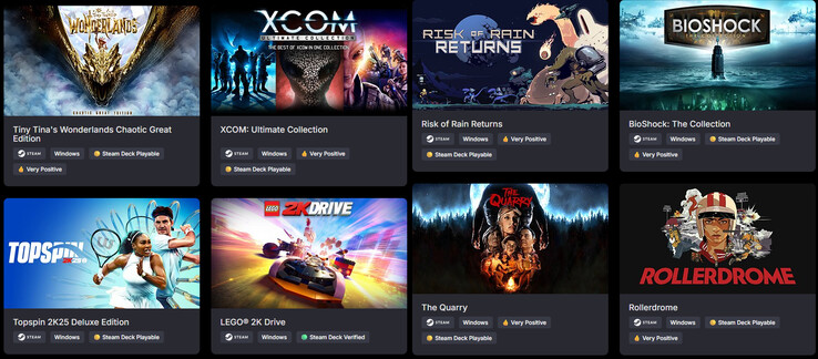 Allt som ingår i The 2K Collection (Bildkälla: Green Man Gaming)