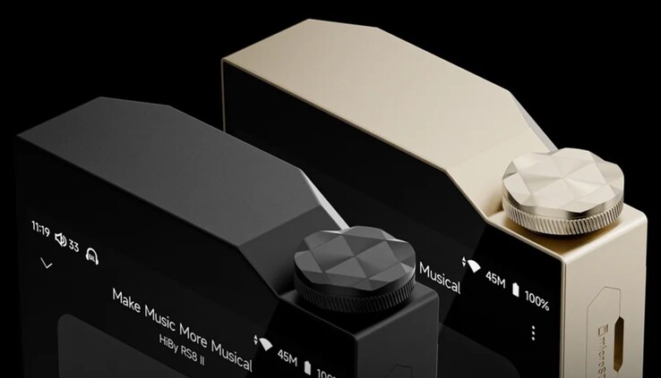 Volymratten på HiBy RS8 II är utformad med ett juvelliknande utseende. (Bildkälla: HiBy)