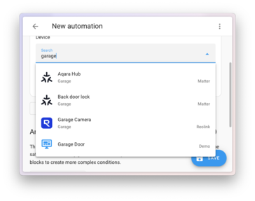 Den förbättrade enhetsväljaren kommer med Home Assistant 2025.6. (Bildkälla: Home Assistant)