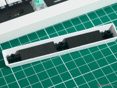 Keychron Q1 HE 8K space bar foam hjälper till att lugna ner saker och ting.