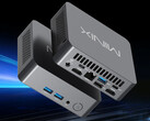 NUC300 har en 2,5 GbE-port. Bild: en reklambild som visar mini-PC:ns design och portkonfiguration.