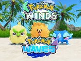 Banner för Pokémon Winds and Waves-startkaraktärer visas