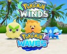 Banner för Pokémon Winds and Waves-startkaraktärer visas