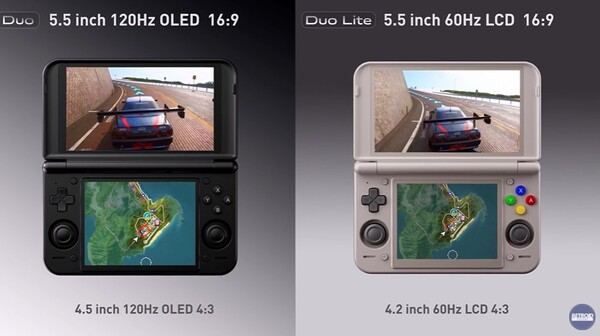 Retroid Pocket Duo kommer att ha 120 Hz OLED-skärmar, medan Pocket Duo Lite kommer att ha 60 Hz LCD-skärmar.