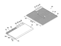 Samsung Display har drastiskt ändrat sitt inåt- och utåtvikbara koncept sedan CES 2023. (Bildkälla: USPTO)