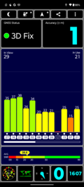 GPS-mottagning utomhus