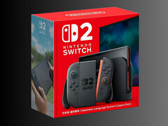 Den japanska versionen av Switch 2 visas i en detaljhandelslåda (Bildkälla: Amazon Japan)