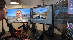 En iPhone fångar ansiktsuttryck i realtid och driver digital karaktärsanimering i Unreal Engine med hjälp av Live Link Face och MetaHuman Animator (Bildkälla: Epic Games via Unreal Engine blog)