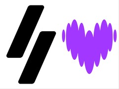 Winamp- och Deezer-logotyper.